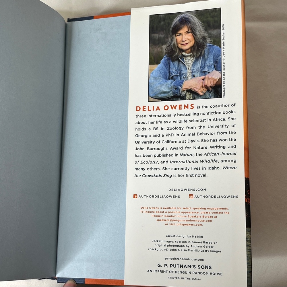 Where the Crawdads Sing by Delia Owens Hardcover New York Times Bestseller - Picture 7 of 8